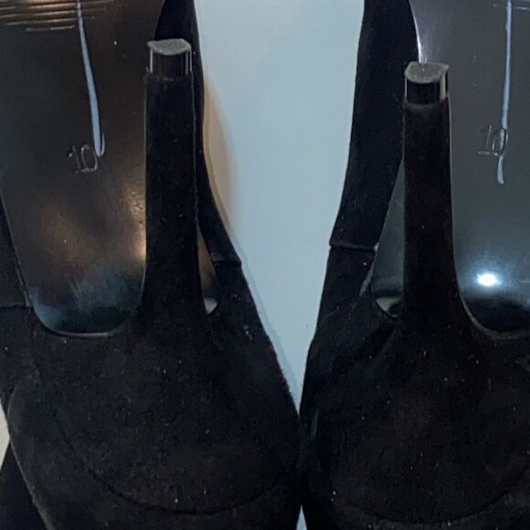 AUDREY BROOKE Elegant Black Ankle Boots Women’s Size 10 - Picture 8 of 9